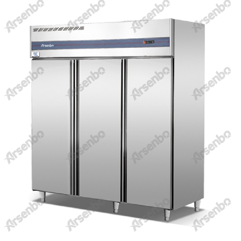 High end upright commercial refrigerator and freezer suitable for GN pans