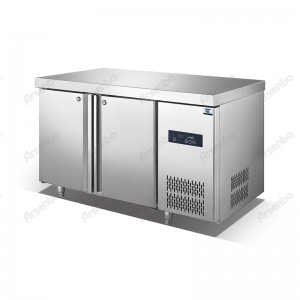 Luxury design undercounter freezer worktable high quality commercial kitchen equipment