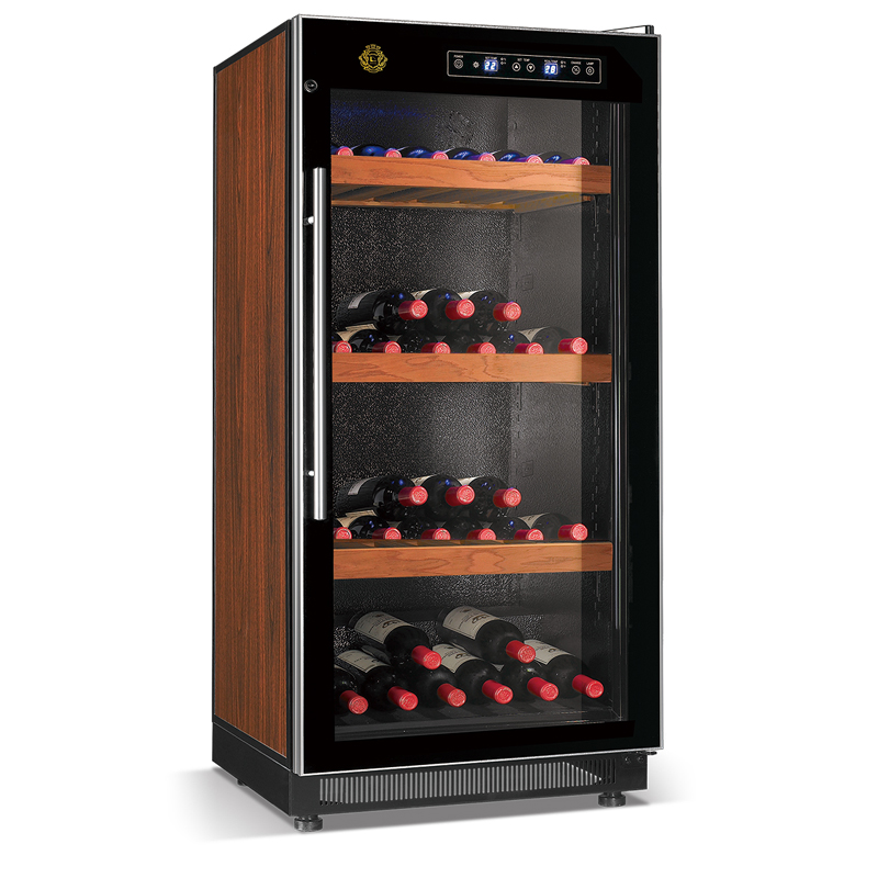 Pretty glory series high efficient compressor wine cooler frost free120W air cooling wine cooler