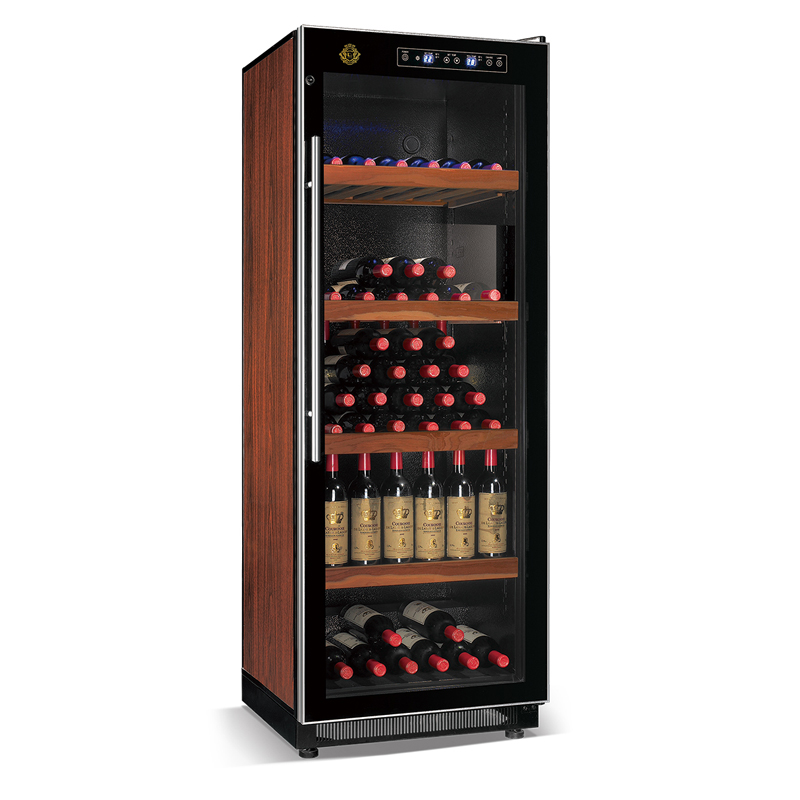 Elegant series high efficient compressor wine cooler frost free 165W direct cooling or air cooling wine cooler