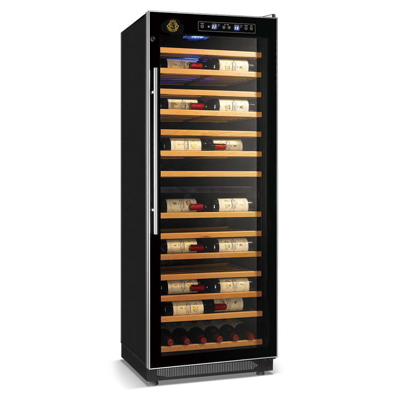 Elegant series high efficient compressor wine cooler frost free 120W direct cooling beverage showcase