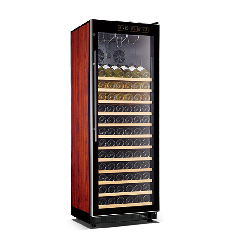 Crown series high efficient compressor wine cooler frost free 175W direct cooling beverage showcase