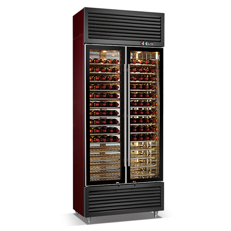 Pretty series high efficient compressor wine cooler 185W/380W/460W air cooling single temperature