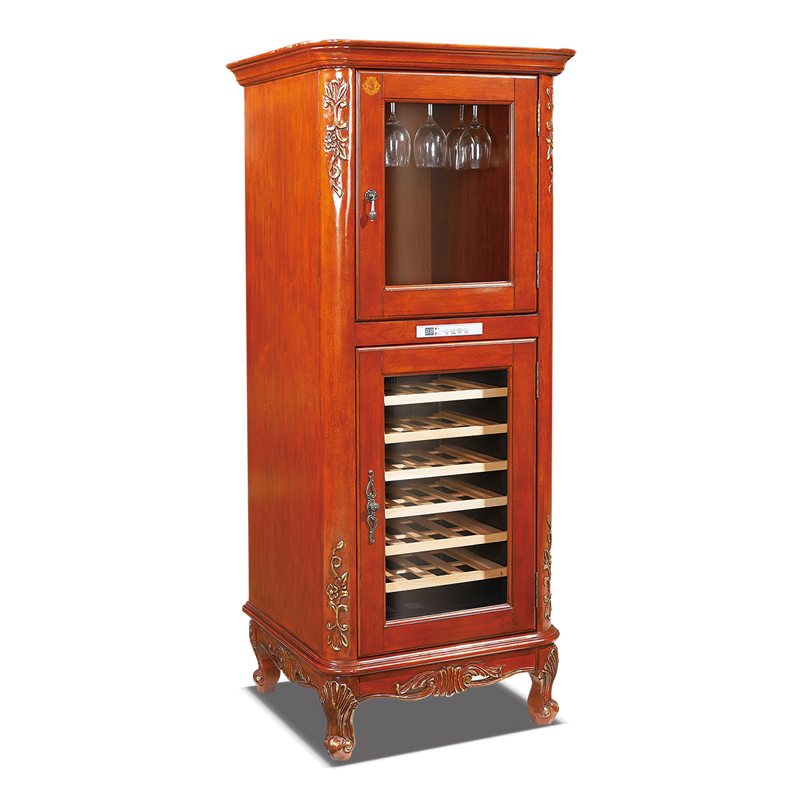 Ancient style solid wood wine cooler unique fashionable wine cellar 5-22℃