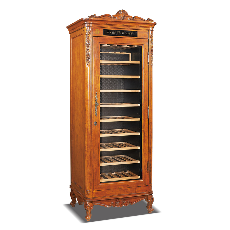 Ancient style solid wood wine cooler unique fashionable wine cellar 5-22℃